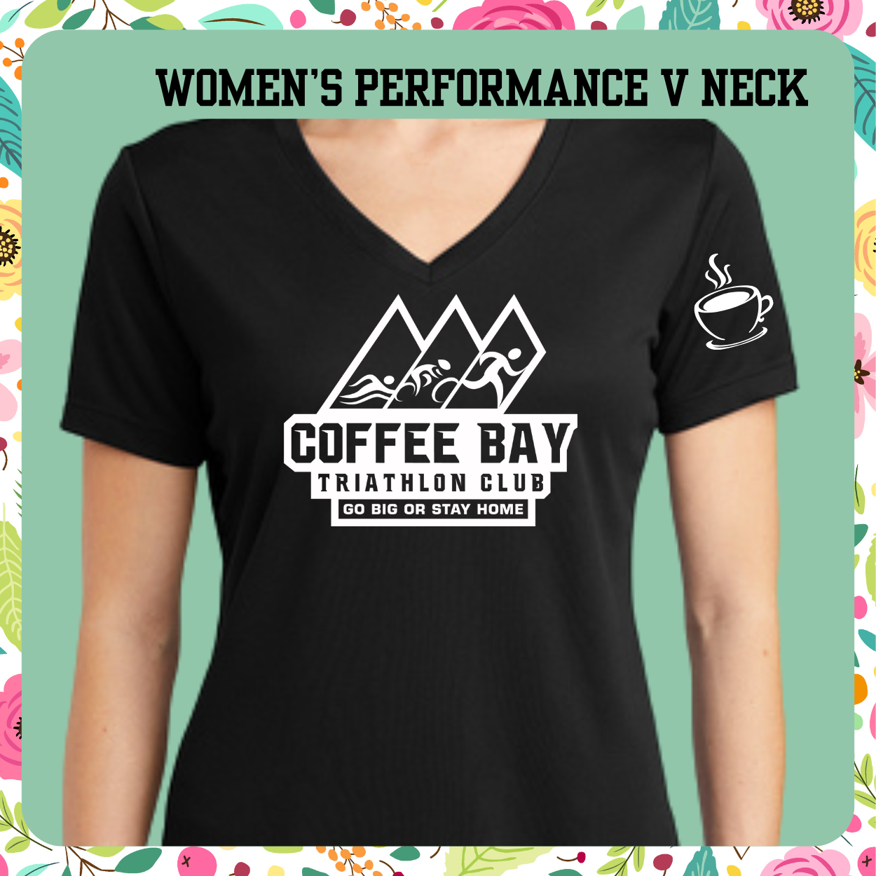 Coffee Bay Triathlon Club Women's Performance  V Neck T-Shirt