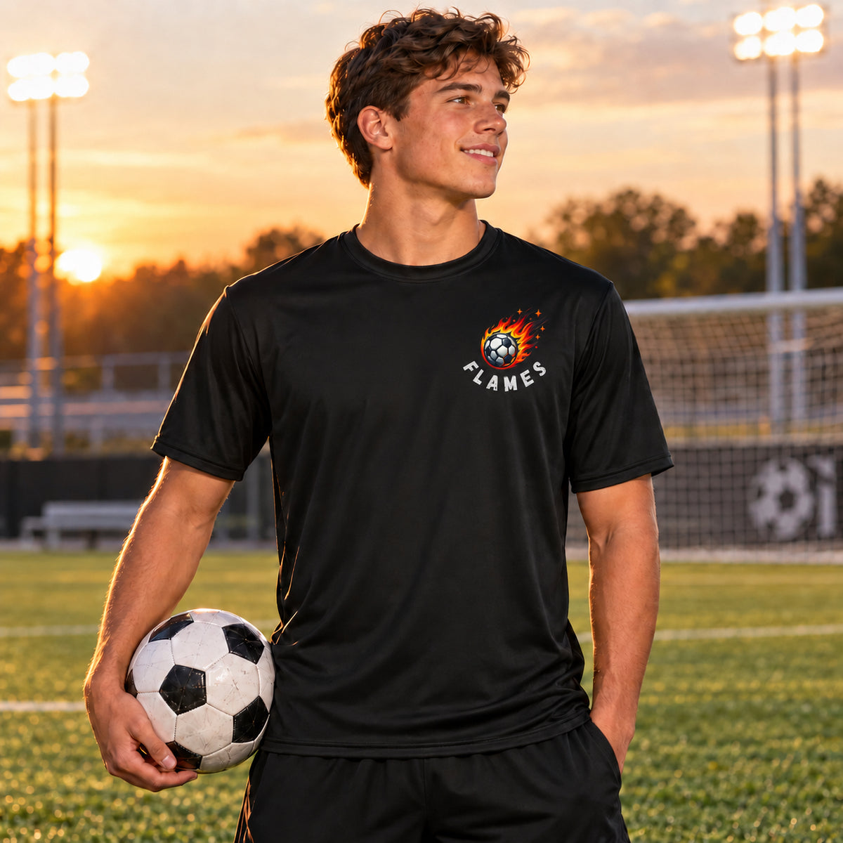 Hudson Valley Flames- Adult A4 Dry Fit Performance Tee