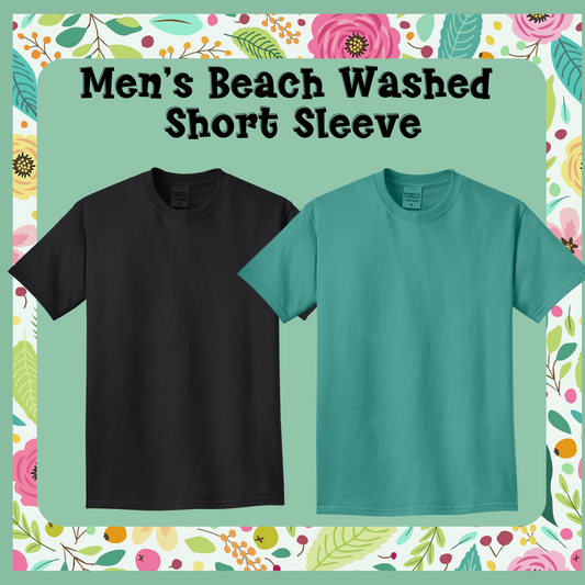 Men's Beach Washed Short Sleeve TShirt