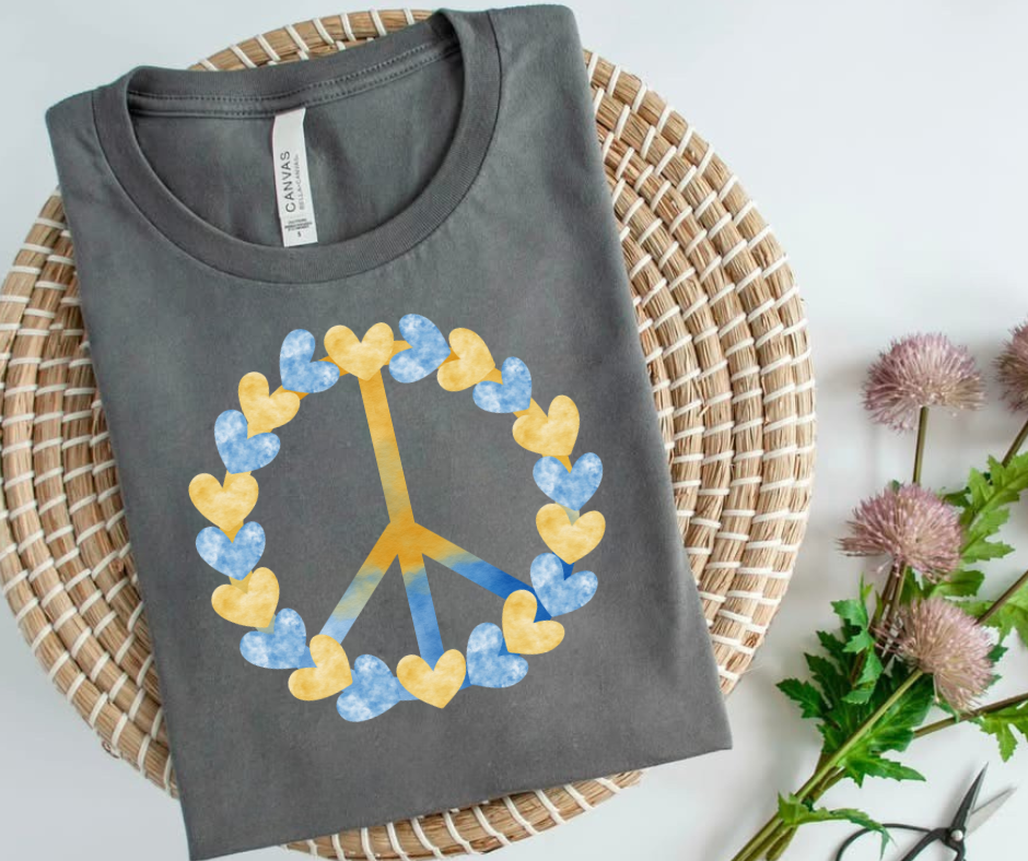 Peace for Ukraine tshirt or tank top