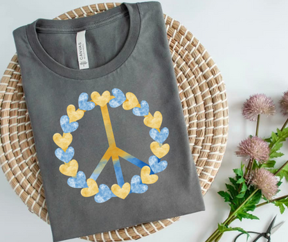 Peace for Ukraine tshirt or tank top