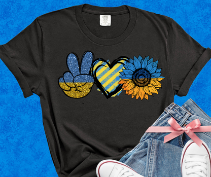Peace for Ukraine tshirt or tank top
