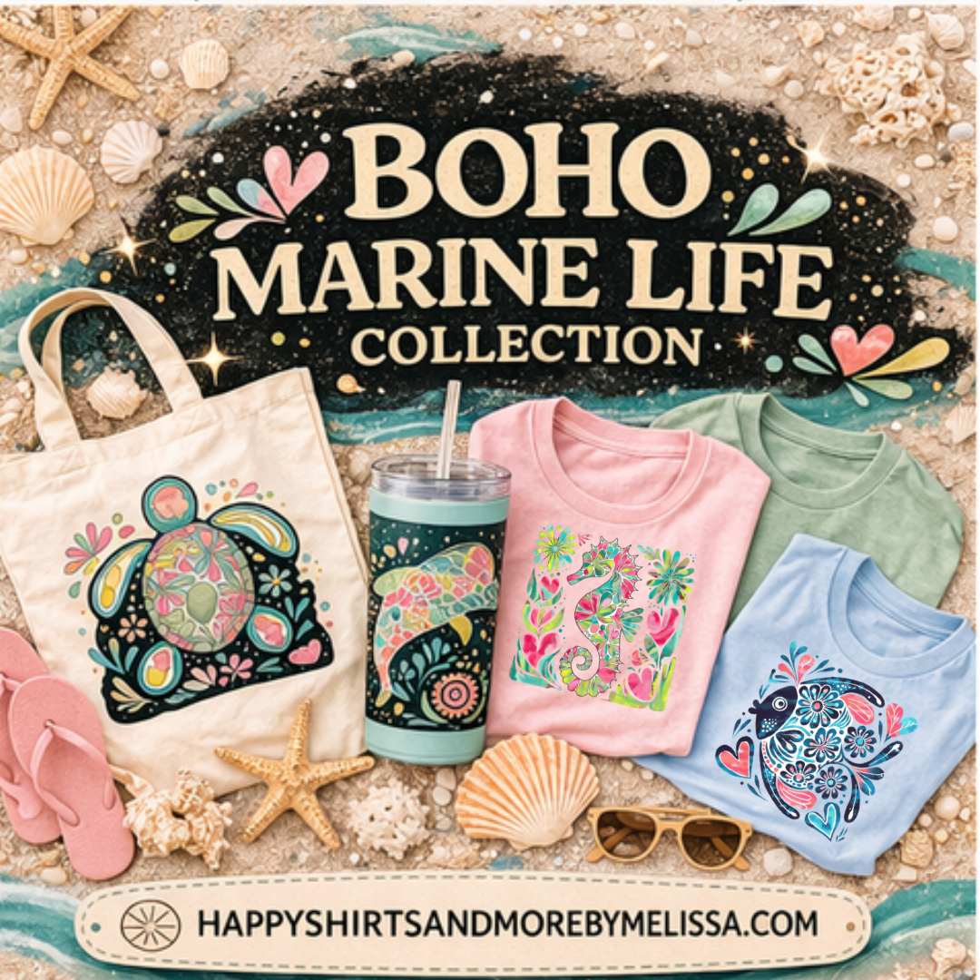 Boho Marine Life- Hand Drawn Starfish