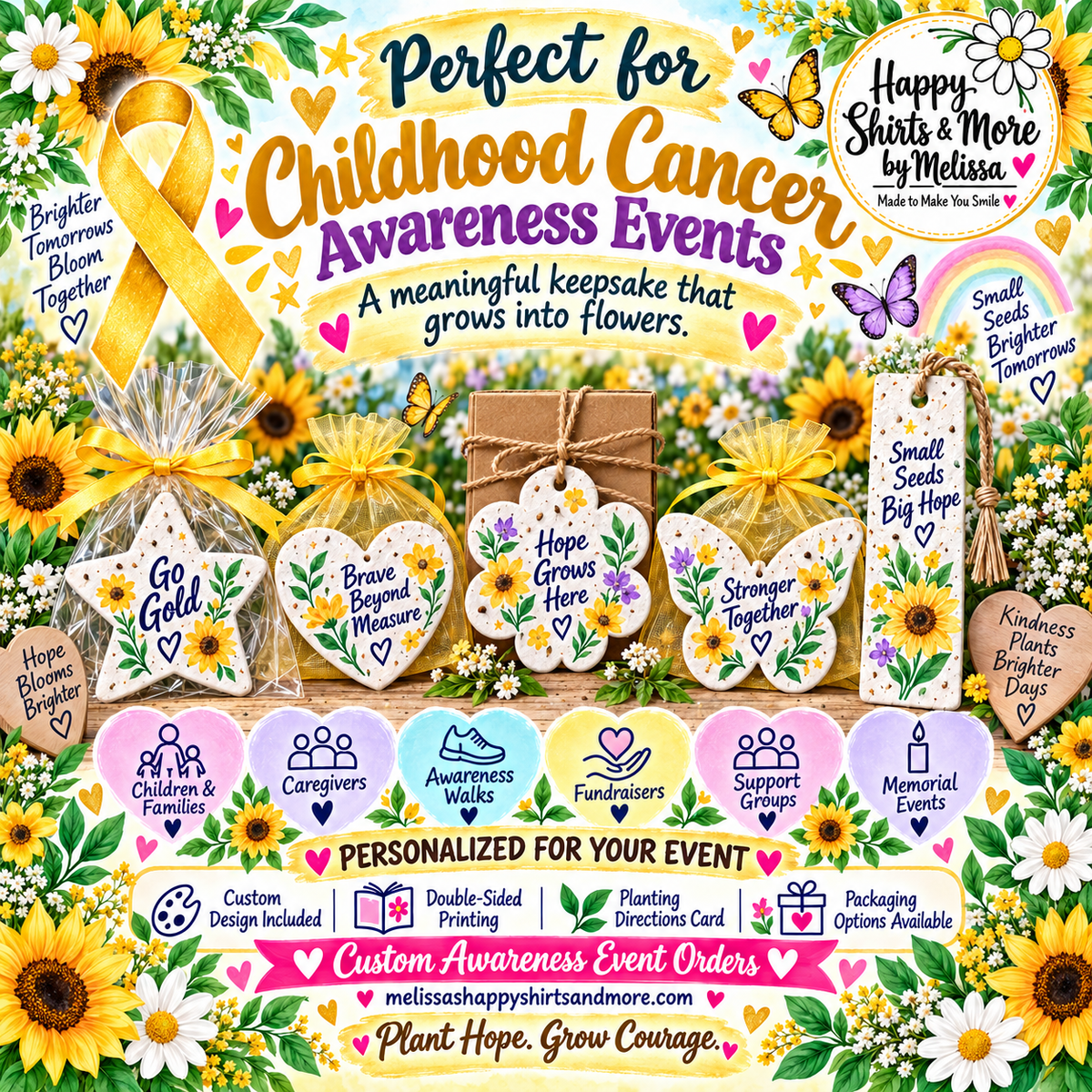 Awareness Event Seed Paper Keepsakes