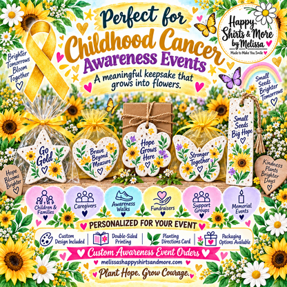 Awareness Event Seed Paper Keepsakes