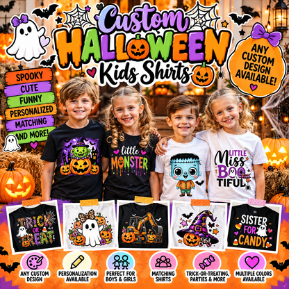 Kids Custom  Halloween TShirt