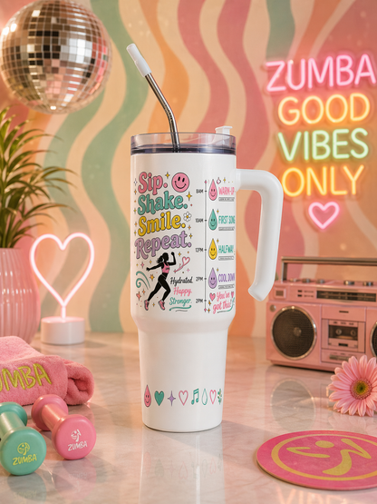 Sip. Shake. Smile. Repeat. Custom Hydration Tumbler
