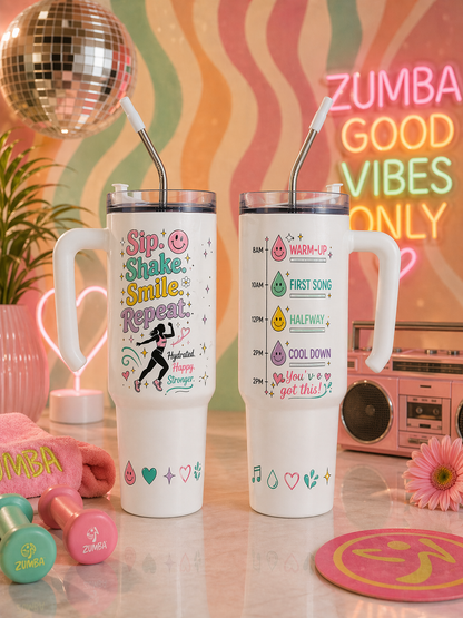 Sip. Shake. Smile. Repeat. Custom Hydration Tumbler