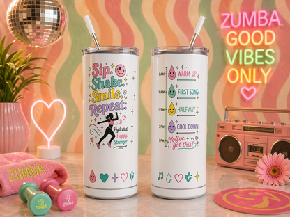 Sip. Shake. Smile. Repeat. Custom Hydration Tumbler