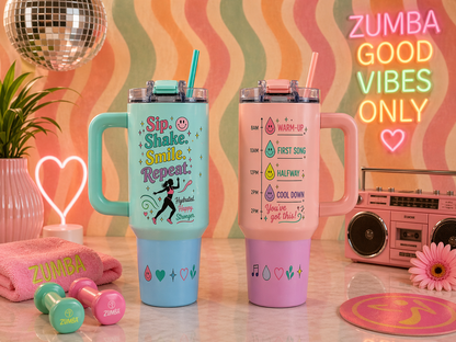Sip. Shake. Smile. Repeat. Custom Hydration Tumbler