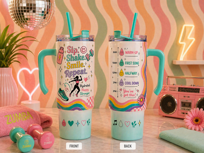 Sip. Move. Repeat. Custom Hydration Tumbler