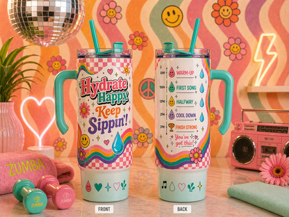 Hydrate Happy Custom Hydration Tumbler