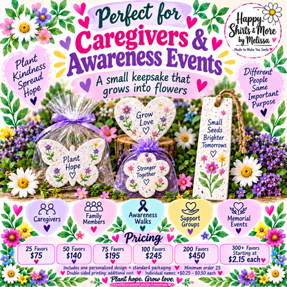 Personalized Plantable Seed Paper Keepsakes & Event Gifts