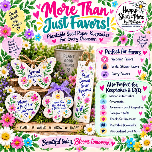 Personalized Plantable Seed Paper Keepsakes & Event Gifts