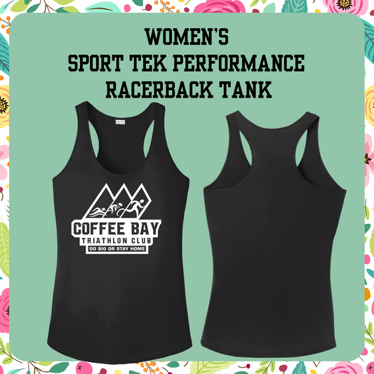 Coffee Bay Triathlon Club Women's Sport Tek Performance Racerback tank top