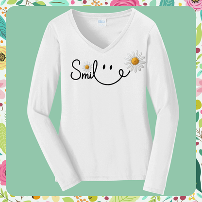 Women’s Long Sleeve V Neck