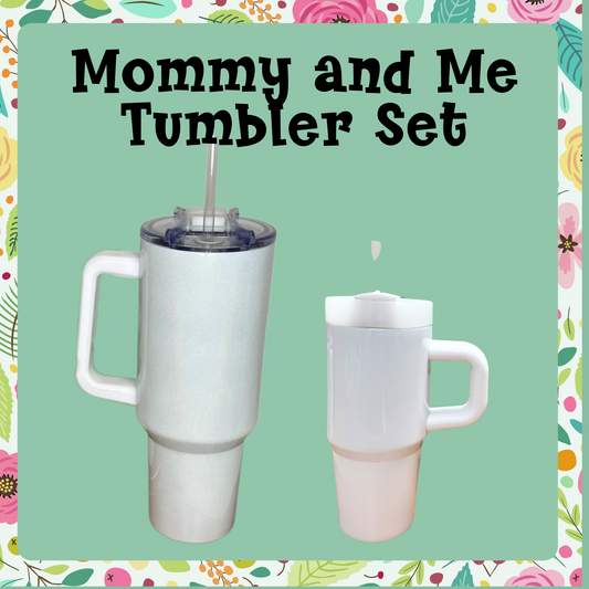 Matching Mommy and Me Tumblers-Cheer Edition!