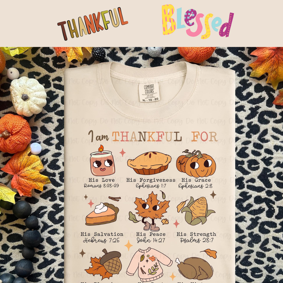 Thankful Grateful Blessed Sweatshirt Collection