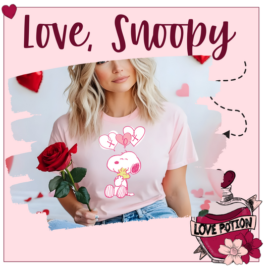 Valentine's Day TShirt-Love, Snoopy