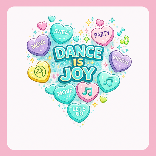 Design only-Dance is Joy turquoise