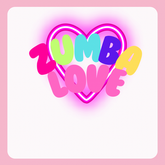Design only-Zumba Love Heart