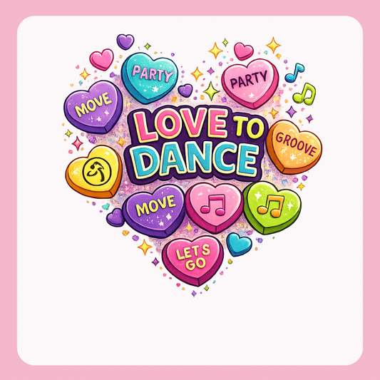 Design only-Love to Dance hearts