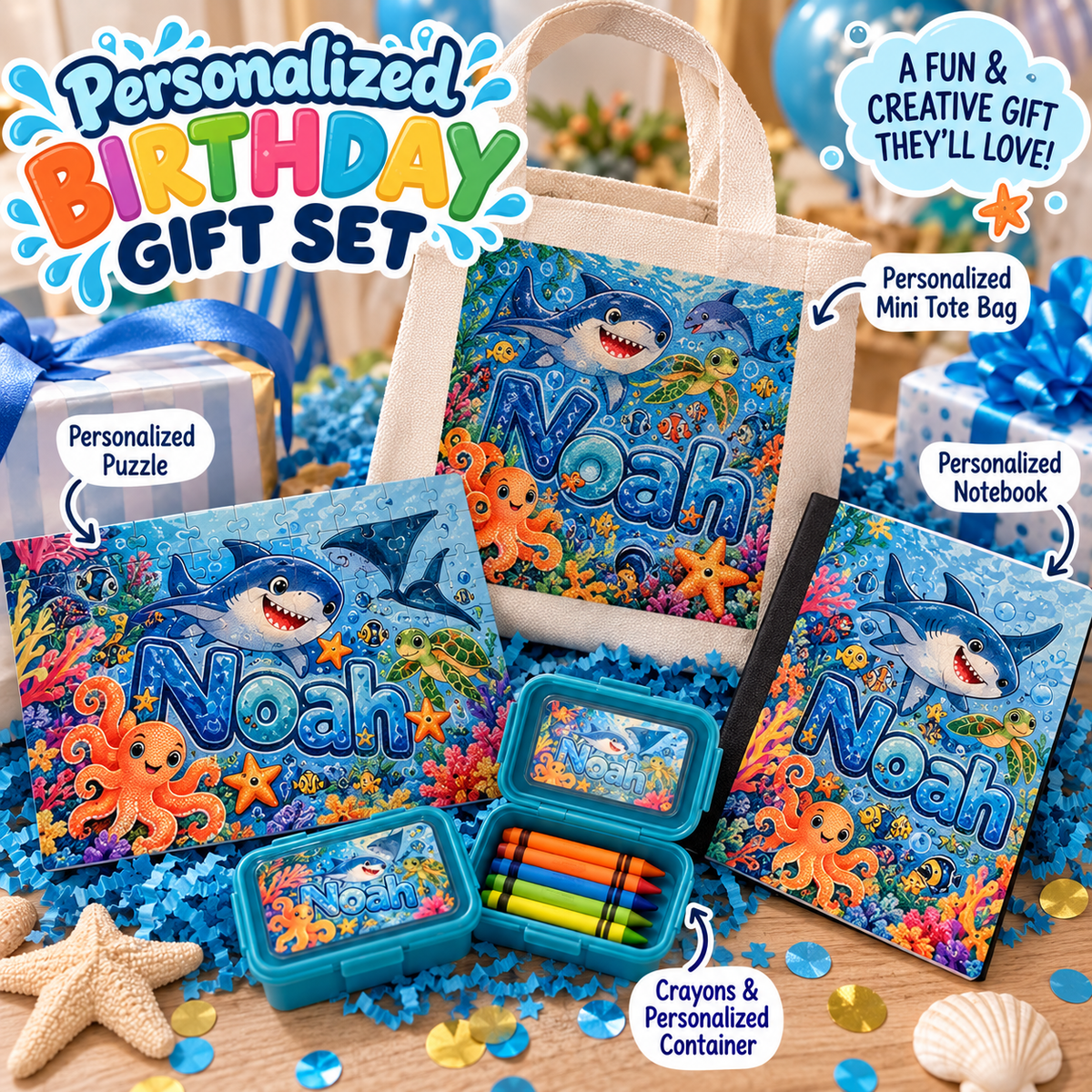 Personalized Kids Birthday Gift Sets
