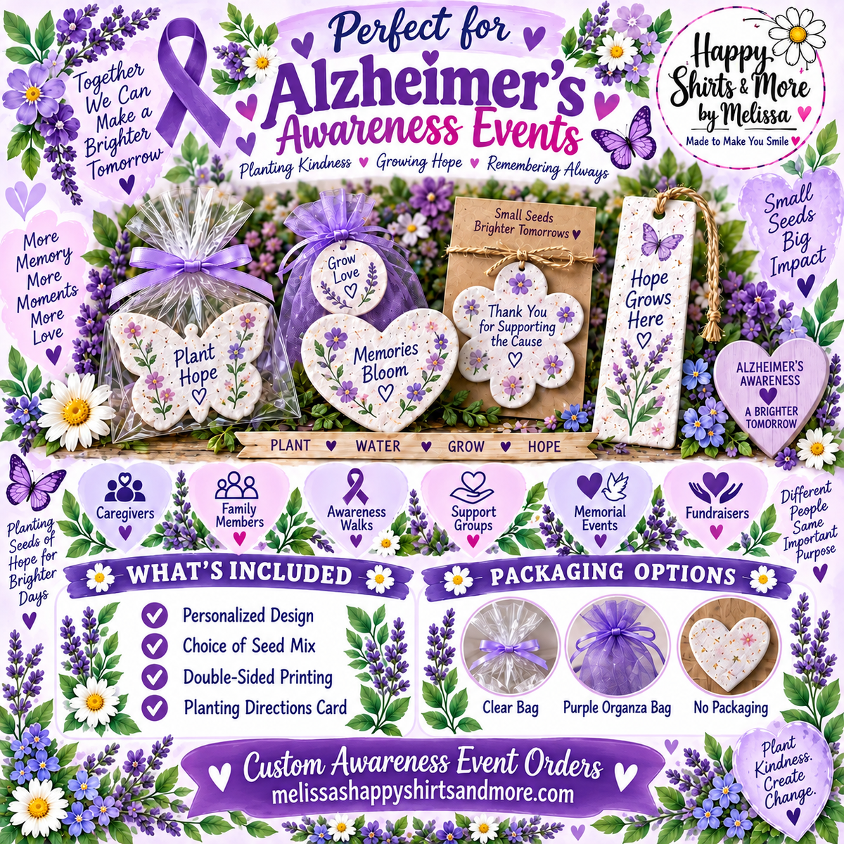 Awareness Event Seed Paper Keepsakes