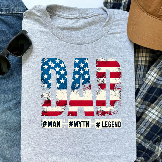 Dad: Man, Myth Legend Patriotic