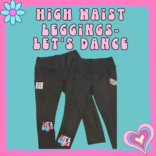 Women's Workout Leggings with pocket- Let’s Dance
