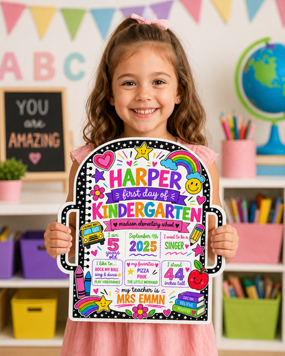 Personalized First &  Last Day of School Boards