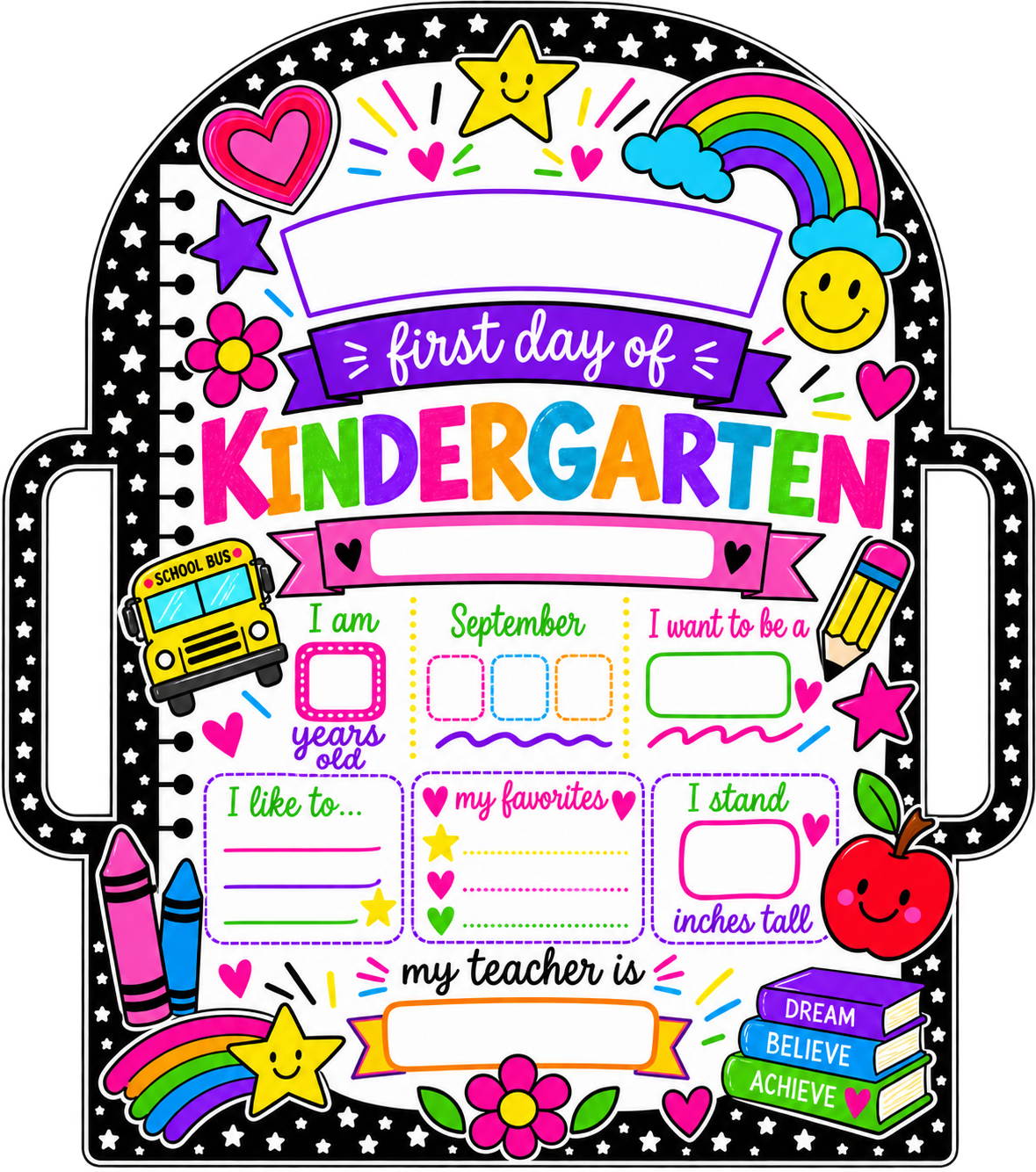 Personalized First &  Last Day of School Boards