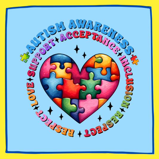 Autism Awareness Puzzle Heart