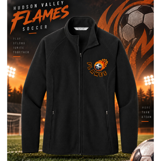 Hudson Valley Flames- Women’s Raglan Fleece Zip Up