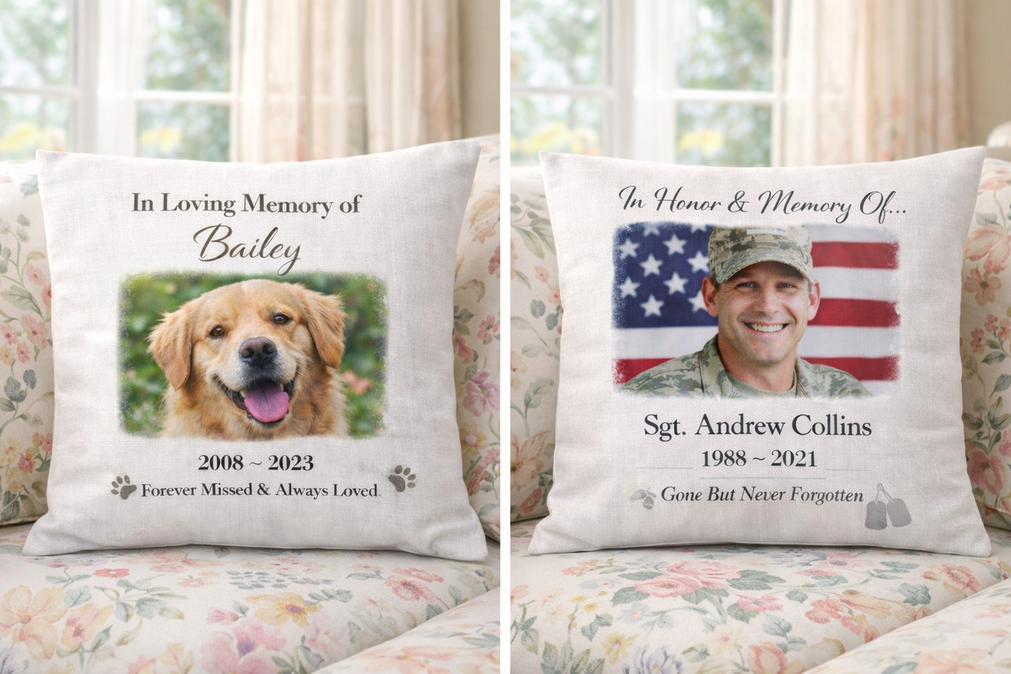 ❤️Memorial Pillow – A Loving Tribute to Someone Special ❤️