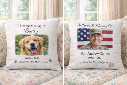 ❤️Memorial Pillow – A Loving Tribute to Someone Special ❤️