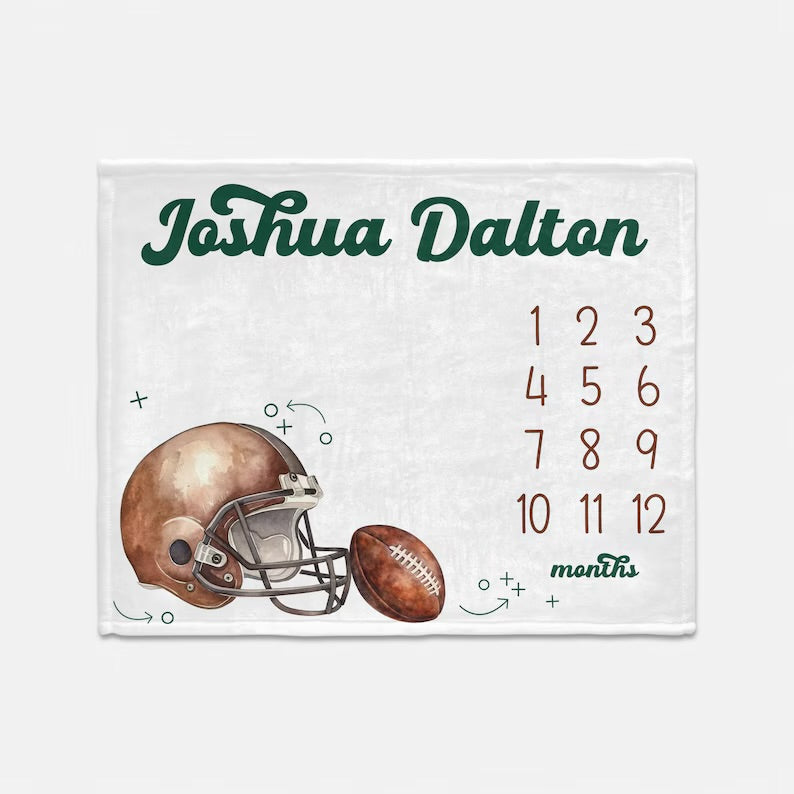 Personalized Baby Milestone Blanket