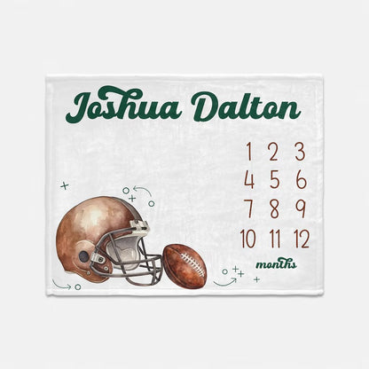 Personalized Baby Milestone Blanket