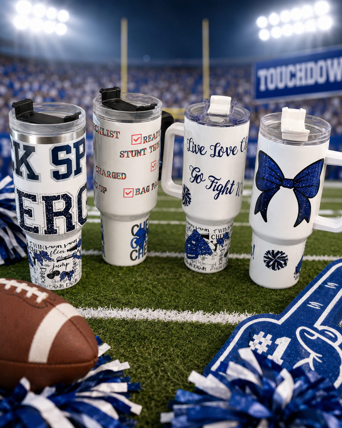Custom Football & Cheer Spirit Tumblers