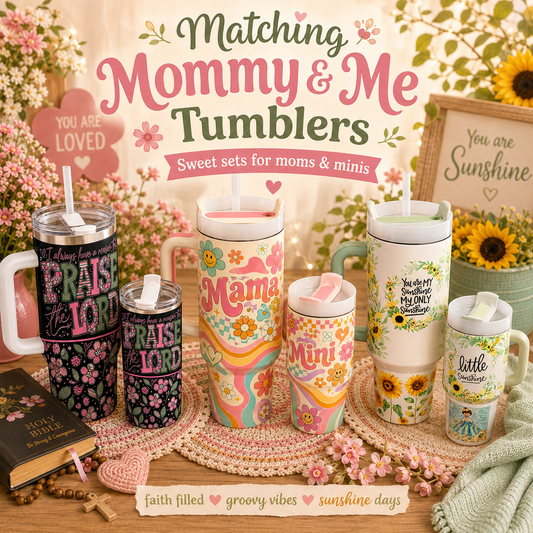 Matching Mommy & Me Tumbler Set