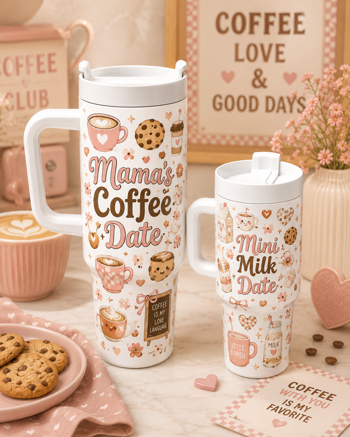 Matching Mommy & Me Tumbler Set