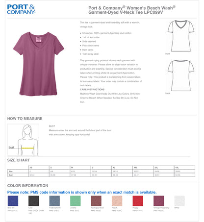 Choose Kindness Beach Washed V-Neck T Shirt