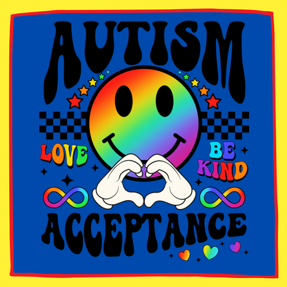 Autism Awareness Groovy Smiley