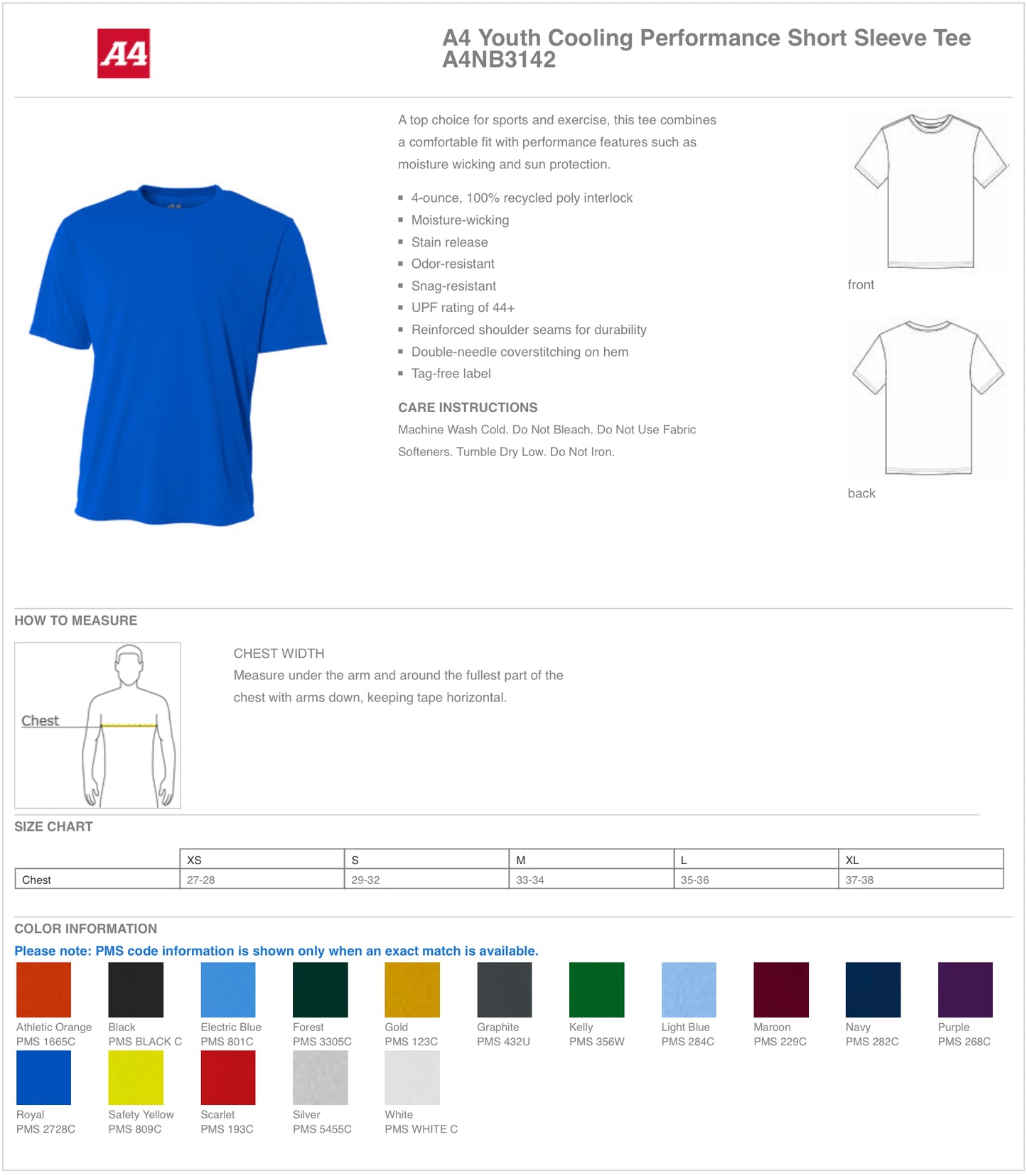 Youth Cooling Performance T Shirt