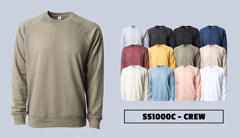 Independent Trading Co. Loopback Terry Crewneck Sweatshirt