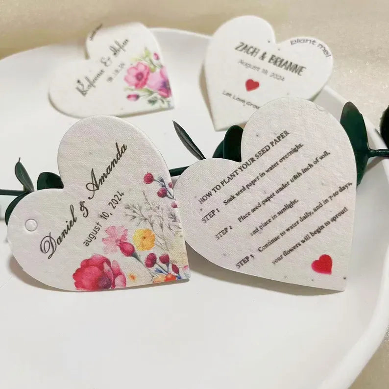 Personalized Plantable Seed Paper Keepsakes & Event Gifts