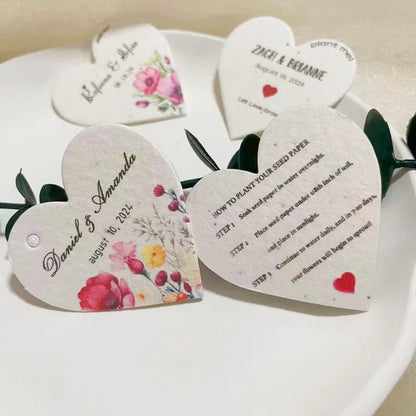Personalized Plantable Seed Paper Keepsakes & Event Gifts