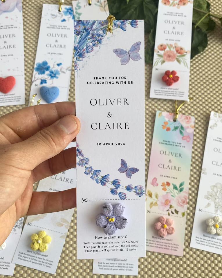 Personalized Plantable Seed Paper Keepsakes & Event Gifts