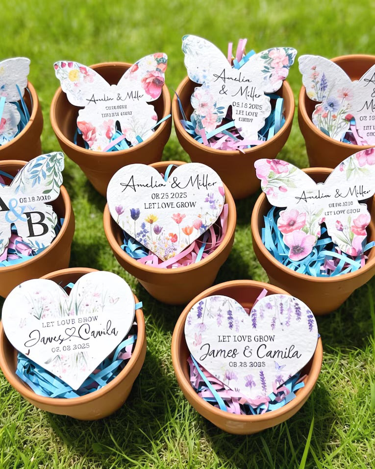 Personalized Plantable Seed Paper Keepsakes & Event Gifts