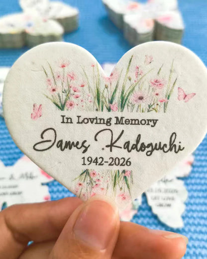 Personalized Plantable Seed Paper Keepsakes & Event Gifts